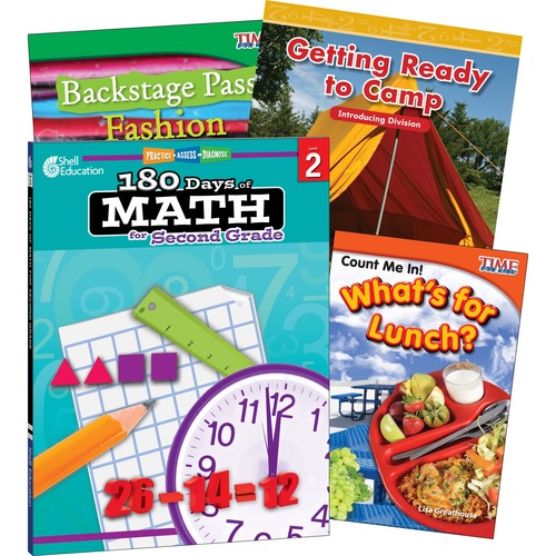 Picture of Shell Education Learn-At-Home Grade Level Math Bundle Printed Book