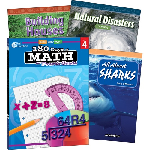 Picture of Shell Education Learn-At-Home Grade Level Math Bundle Printed Book