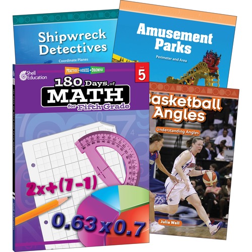 Picture of Shell Education Learn-At-Home Grade Level Math Bundle Printed Book