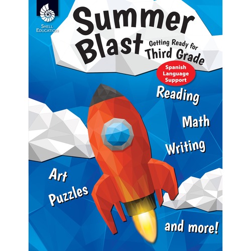 Shell Education Summer Blast Spanish Workbook Printed Book - Book - Grade 2-3 - Spanish, English