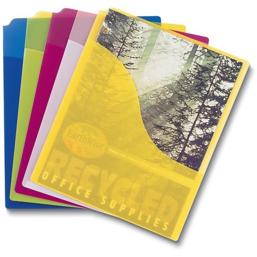 Pendaflex Letter File Jacket - 8 1/2" x 14" - 1 Pocket(s) - Assorted - 1 Pack