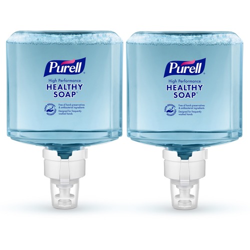 PURELL® ES8 CRT HEALTHY SOAP™ High Performance Foam - 40.6 fl oz (1200 mL) - Dirt Remover, Kill Germs, Soil Remover - Skin, Hand - Clear - Recycled - Paraben-free, Antibacterial-free, Phthalate-free, Dye-free, Fragrance-free, Quick Rinse - 2 / C