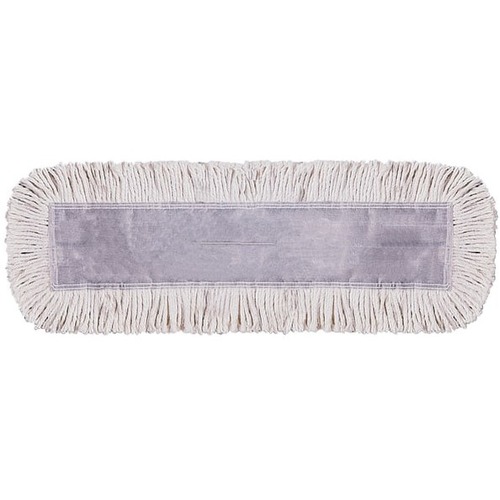 Wilen Tie-Free Disposable Dust Mop Pad, 24" x 5" - 5" Width x 24" Length - Synthetic Yarn, Cotton - 1Each