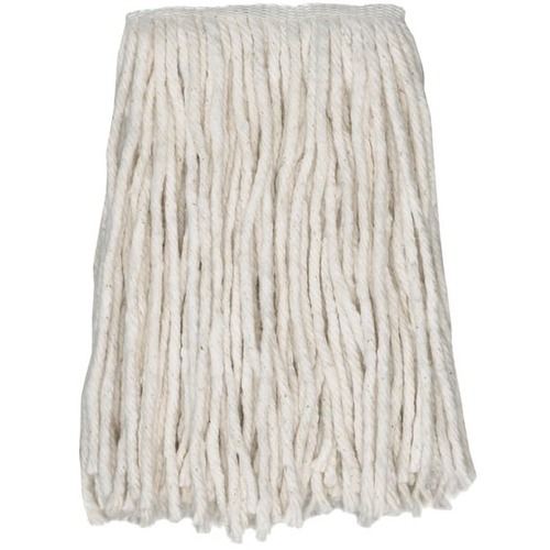 Wilen Cotton Choice Cut-End Fan Mop, Narrow Band 4-Ply #24, Pack Of 12 - Cotton - 12 / Pack