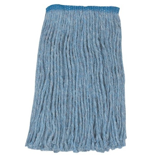 Wilen Go Go Cut-End Mop, Narrow Band, Blue, Pack Of 12 - Yarn - 12 / Pack