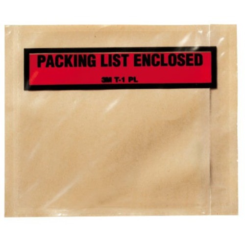 3M Envelope - Packing List - 5 1/2" Width x 4 1/2" Length - Self Adhesive - Orange, Brown - 1000 / Case