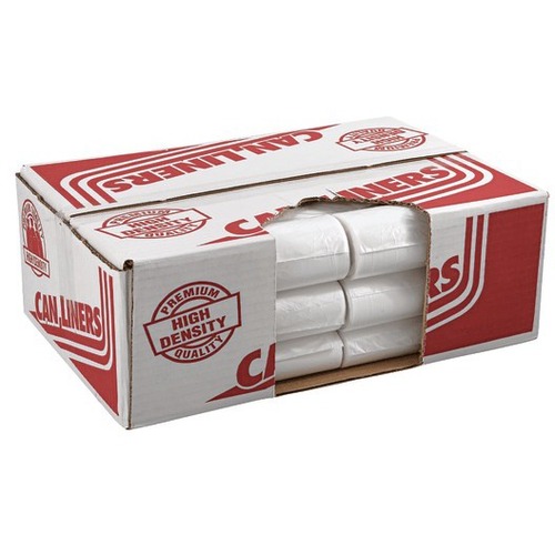 Pitt Plastics Transparent 1/4-mil Trash Can Liners, 12 - 16 Gallons, Pack Of 1,000 - 16 gal Capacity - 48" Width - 0.20 mil (5 Micron) Thickness - Low Density - Clear - Polyethylene - 1Carton - 1000 Per Packet - Waste Disposal