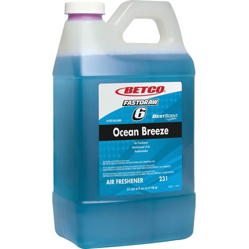 Betco Best Scent FastDraw 6 Ocean Breeze Deodorizer - Concentrate - 1 Each