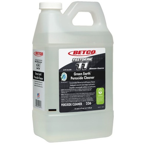 Betco Fastdraw® Green Earth® Peroxide Cleaner, Fresh Mint Scent, 152 Oz, Pack Of 2 - Ready-To-Use - 152 oz (9.50 lb) - Fresh Mint Scent - Eco-friendly - Clear - 2 Pack