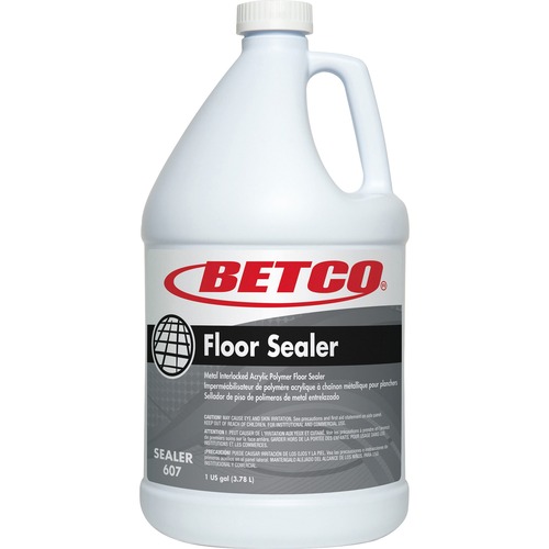 Betco Acrylic Floor Sealer - 128 fl oz (4 quart) - Characteristic Scent - 1 Each - Unscented, Water Based, Durable, Non-yellowing, Non-powdering - Clear, Milky White