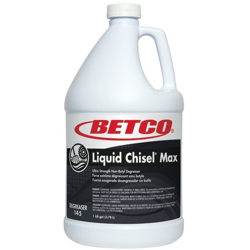 Betco Liquid Chisel® Max Degreaser Concentrate, 128 Oz, Case Of 4 - Concentrate - 128 fl oz (4 quart) - 128 oz (8 lb) - Unscented - Green - 4 Case
