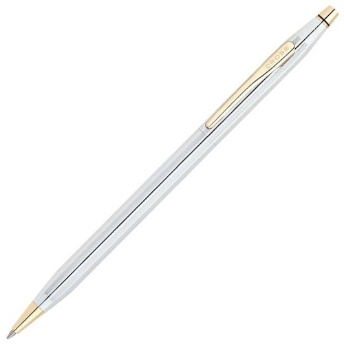 Cross Medalist Ballpoint Pen - Medium Pen Point - 1 mm Pen Point Size - Refillable - Retractable - Black - Chrome Barrel - 1 Each