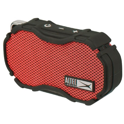 Altec Lansing Baby Boom IMW269-RDB Portable Bluetooth Speaker System - Red, Black - Battery Rechargeable - 1 Pack