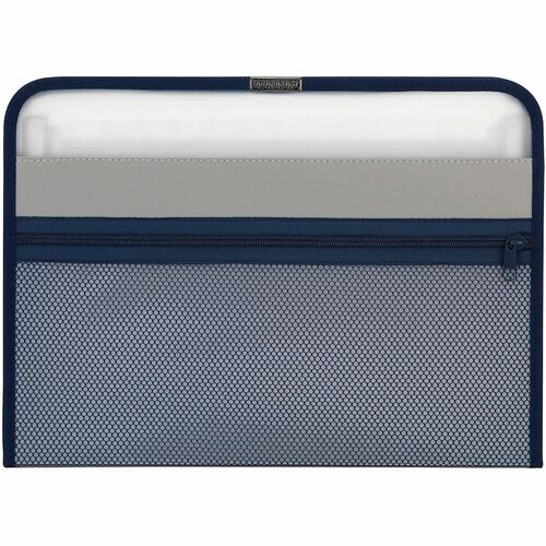 Office Depot® Brand 13-Pocket Expanding File, 15" Expansion, Letter Size, Blue - 8 1/2" x 11" - 15" Expansion - 13 Pocket(s) - Top Tab Location - Assorted Tab Position - Blue - Pocket - 0% Recycled - 1 Each