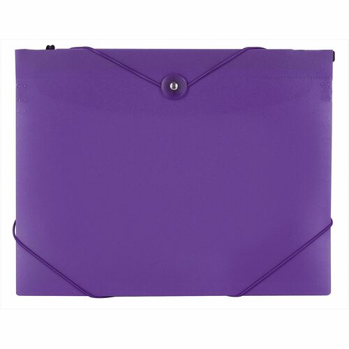 Office Depot® Brand Poly 7-Pocket Hanging File, 8" Expansion, Letter Size, 9-5/8" x 13" , Purple - 8 1/2" x 11" - 8" Expansion - 7 Pocket(s) - Top Tab Location - Assorted Tab Position - Purple - Pocket - 0% Recycled - 1 Each