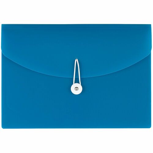 Office Depot® Brand Poly 4-Pocket Cascading File, Letter Size, Turquoise - 8 1/2" x 11 3/4" - 5" Expansion - 4 Pocket(s) - Top Tab Location - Plastic - Blue - 0% Recycled - 1 Each