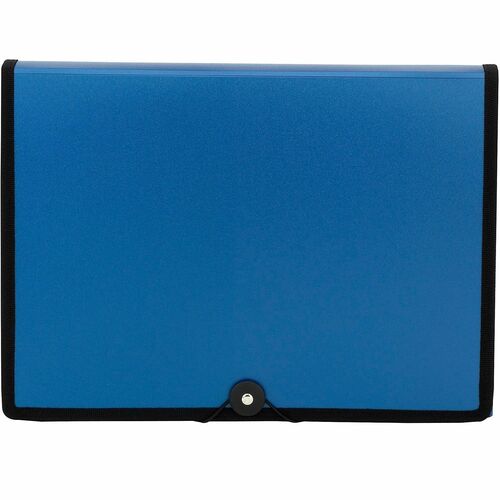 Office Depot® Brand Plastic Expanding File, 7 Pocket, Expansion 6" , 8 1/2" x 11" , Letter, Dark Blue, Pack of 1 - 8 1/2" x 11" - Capacity6" Expansion - 7 Pocket(s) - Top Tab Location - Plastic - Dark Blue - 0% Recycled - 1 Each