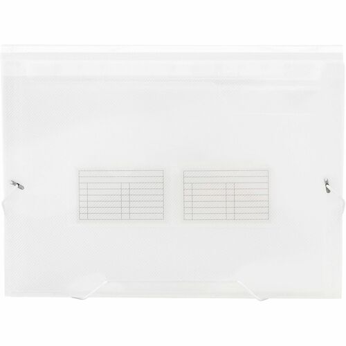 Office Depot® Brand Plastic File, 13 Pocket, Expansion 3-1/2" , 8 1/2" x 11" , Letter, Clear, Pack of 1 - 8 1/2" x 11" - 3 1/2" Expansion - 13 Pocket(s) - Top Tab Location - Plastic - Clear - Pocket - 0% Recycled - 1 Each