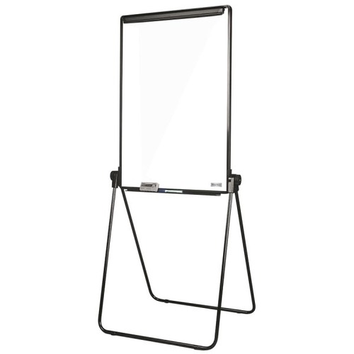 Office Depot Footbar Dry-Erase Easel - Black Metal Surface - 1 Each
