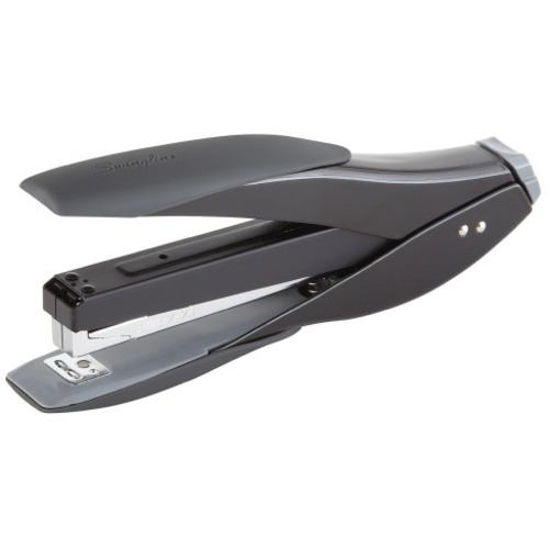 Swingline SmartTouch Stapler, 25 Sheets Capacity, Black/Gray - 25 Sheets Capacity - 210 Staple Capacity - Full Strip - 1/4" Staple Size - 1 Each - Black, Gray - Metal