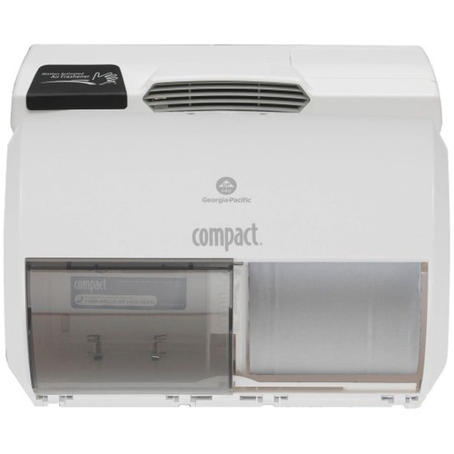 Georgia-Pacific Professional Series Freshener Dispenser For Compact® Side-By-Side Toilet Tissue Dispensers - 30 Day Refill Life - 1 / Case - White, Gray