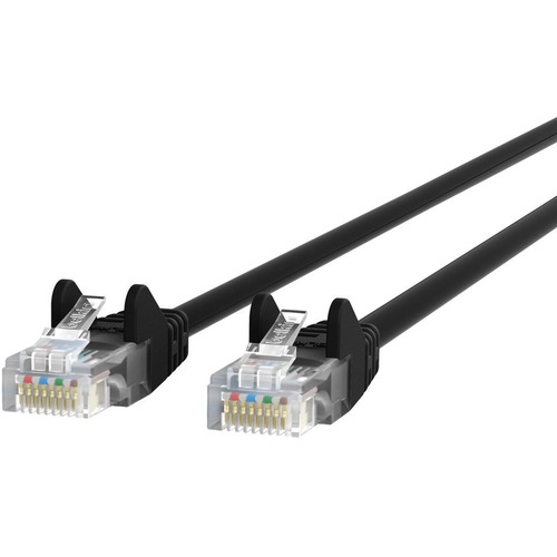 Belkin RJ45 Category 6 Snagless Patch Cable - 4 ft Category 6 Network Cable for Network Device, Notebook, Desktop Computer, Modem, Router - First End: 1 x RJ-45 Network - Male - Second End: 1 x RJ-45 Network - Male - 1 Gbit/s - Patch Cable - Black - 1 Eac