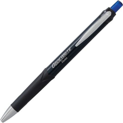 Pentel GlideWrite Signature Gel Ballpoint Pen - 1 mm Pen Point Size - Blue Gel-based Ink - 1 Dozen