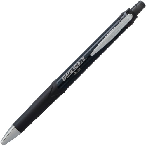 Pentel GlideWrite Signature 1.0mm Ballpoint Pen - 1 mm Pen Point Size - Black Gel-based Ink - 1 Dozen
