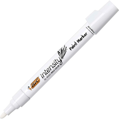 BIC Intensity Paint Markers - Bullet Marker Point Style - White - 1 Dozen