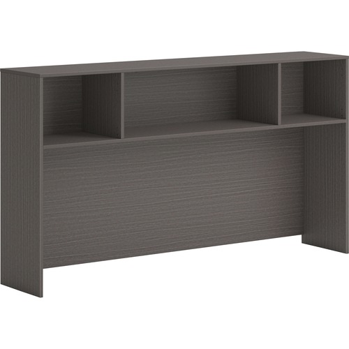 HON Mod Desk Hutch 66" x 14" x 39.3" Finish Gray, Slate Teak Laminate