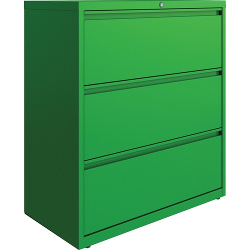 Lorell Fortress Series Lateral File - 36" x 18.8" x 40.3" - 3 x Drawer(s) for File - Letter, Legal, A4 - Lateral - Hanging Rail, Label Holder, Durable, Nonporous Surface, Removable Lock, Locking Bar, Pull-out Drawer, Ball-bearing Suspension, Reinforced Ba