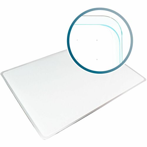 Viztex® Glacier White Multi-Purpose Grid Glass Dry Erase Board 24" x 36" - Provides highly effective visual communication and organization using the multi-use grid design.