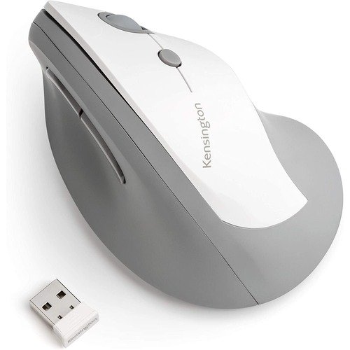 Kensington Pro Fit Ergo Vertical Wireless Mouse - White/Grey