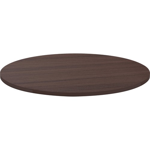 Lorell Essentials Conference Tabletop - For - Table TopEspresso Round Top - Contemporary Style x 1" Table Top Thickness x 42" Table Top Diameter - Assembly Required - 1 Each