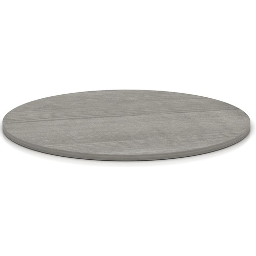 Lorell Essentials Conference Tabletop - Weathered Charcoal Laminate Round Top - Contemporary Style - 1" Table Top Thickness x 42" Table Top Diameter - Assembly Required - 1 Each