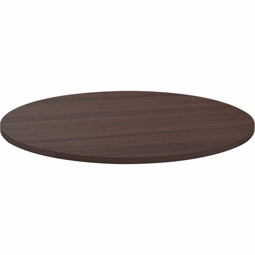 Lorell Essentials Conference Tabletop - Espresso Round Top - Contemporary Style - 1" Table Top Thickness x 48" Table Top Diameter - Assembly Required - 1 Each