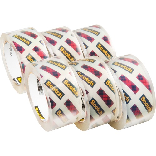 Scotch Box Lock Packaging Tape Refill - 55 yd Length x 1.88" Width - 6 / Pack - Clear