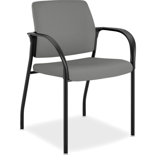 HON Ignition 4-Leg Stacking Chair - Frost Fabric Seat - Frost Fabric ...