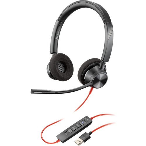 c3220 Headset with Microphone Office Headset Telephone Customer Service Over The Head Earpiece,Applicable to Skype Instant Call Software 