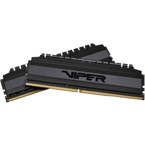 Patriot Memory Viper 4 Blackout 16GB (2 x 8GB) DDR4 SDRAM Memory Kit - For Motherboard - 16 GB (2 x 8GB) - DDR4-3600/PC4-28800 DDR4 SDRAM - 3600 MHz - CL18 - 1.35 V - Retail - Non-ECC - Unbuffered - 288-pin - DIMM - Lifetime Warranty