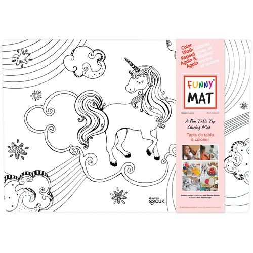 Funny Mat Table Mat - Table, Home, Restaurant, Dining - Silicone, Polypropylene - Sketch Pads & Drawing Paper - FNMUNICORN