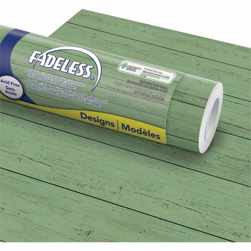 Fadeless Designs Paper Roll - Art Project, Craft Project, Classroom, Display, Table Skirting, Decoration, Bulletin Board - 48"Width x 50"Length - 1 / Roll - Green