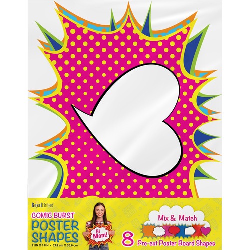 Picture of Geographics Cosmic Burst Shapes Poster Board