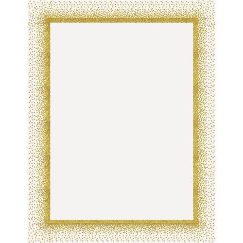 Geographics Confetti Gold Design Poster Board - Fun and Learning, Project, Sign, Display, Art - 28"Height x 22"Width - 25 / Carton - Yellow