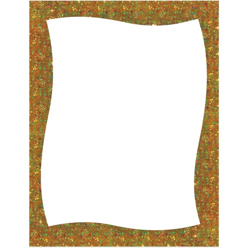 Geographics Galaxy Gold Frame Poster Board - Fun and Learning, Project, Sign, Display, Art - 28"Height x 22"Width - 15 / Carton - Yellow