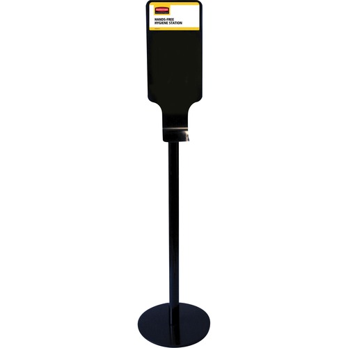 Rubbermaid Commercial AutoFoam Dispenser Stand - 59.25" (1504.95 mm) Height - Freestanding - Metal - Black - Liquid Soap/Hand Sanitizers Stands - RUBFG750824