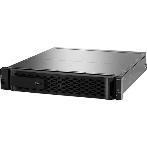 Lenovo ThinkSystem DM5000H Unified Hybrid Storage Array - 24 x HDD Supported - 0 x HDD Installed - 24 x SSD Supported - 11.52 TB Supported SSD Capacity - 12 x SSD Installed - 64 GB RAM - 2 x 12Gb/s SAS Controller - RAID Supported - 24 x Total Bays - 24 x 