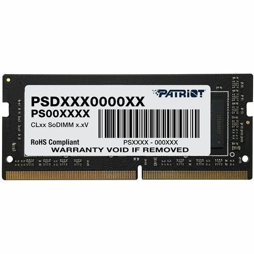 Patriot Memory Signature Line 16GB DDR4 SDRAM Memory Module - For Notebook - 16 GB (1 x 16GB) - DDR4-2400/PC4-19200 DDR4 SDRAM - 2400 MHz Single-rank Memory - CL17 - 1.20 V - Non-ECC - Unbuffered - 260-pin - SoDIMM
