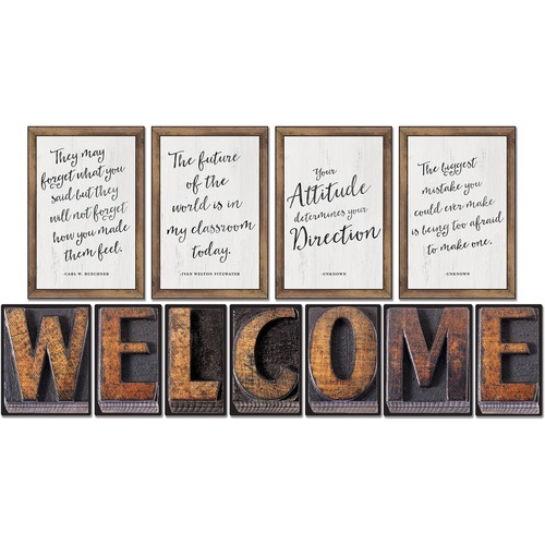 Industrial Chic Welcome Bulletin Board Set