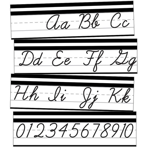 Simply Stylish Alphabet Line: Cursive Mini Bulletin Board Set